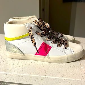 High top sneakers from Nine West, multi-colored, size 8.5, never been worn